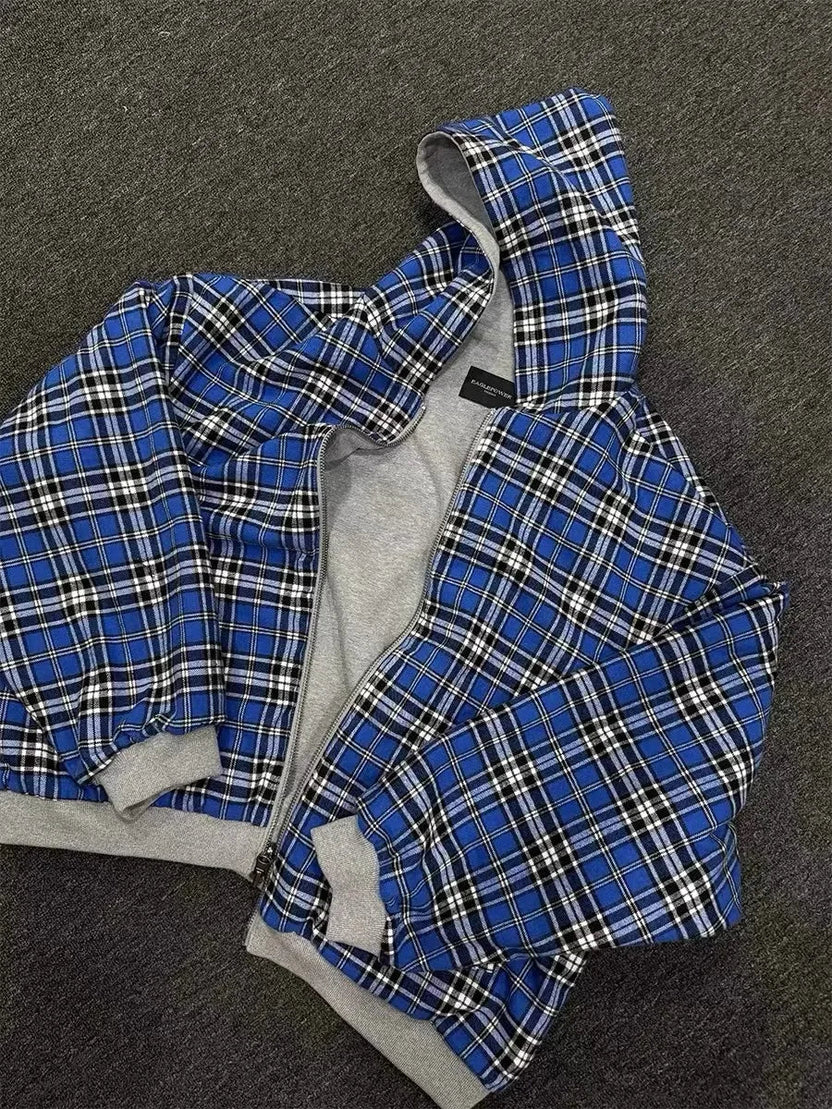 Double Side Hoodie Blue/Grey